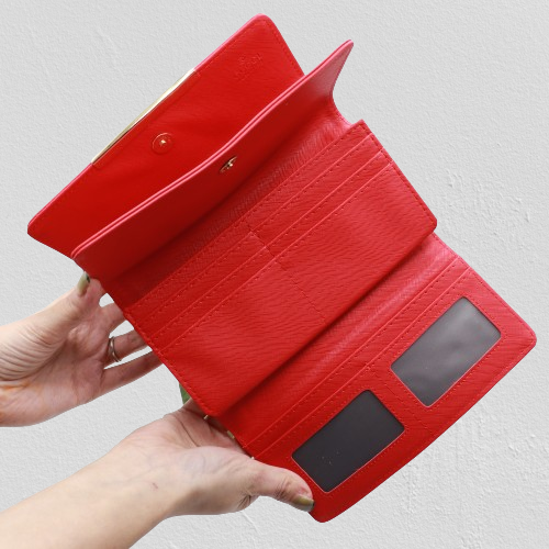 Stunning Wallet for Ladies With Box 108-Red