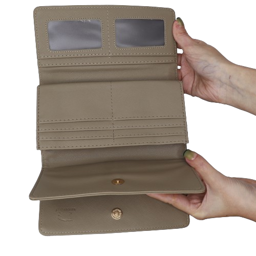 Luxury Women Wallet With Box 2015-5-Silver Gray