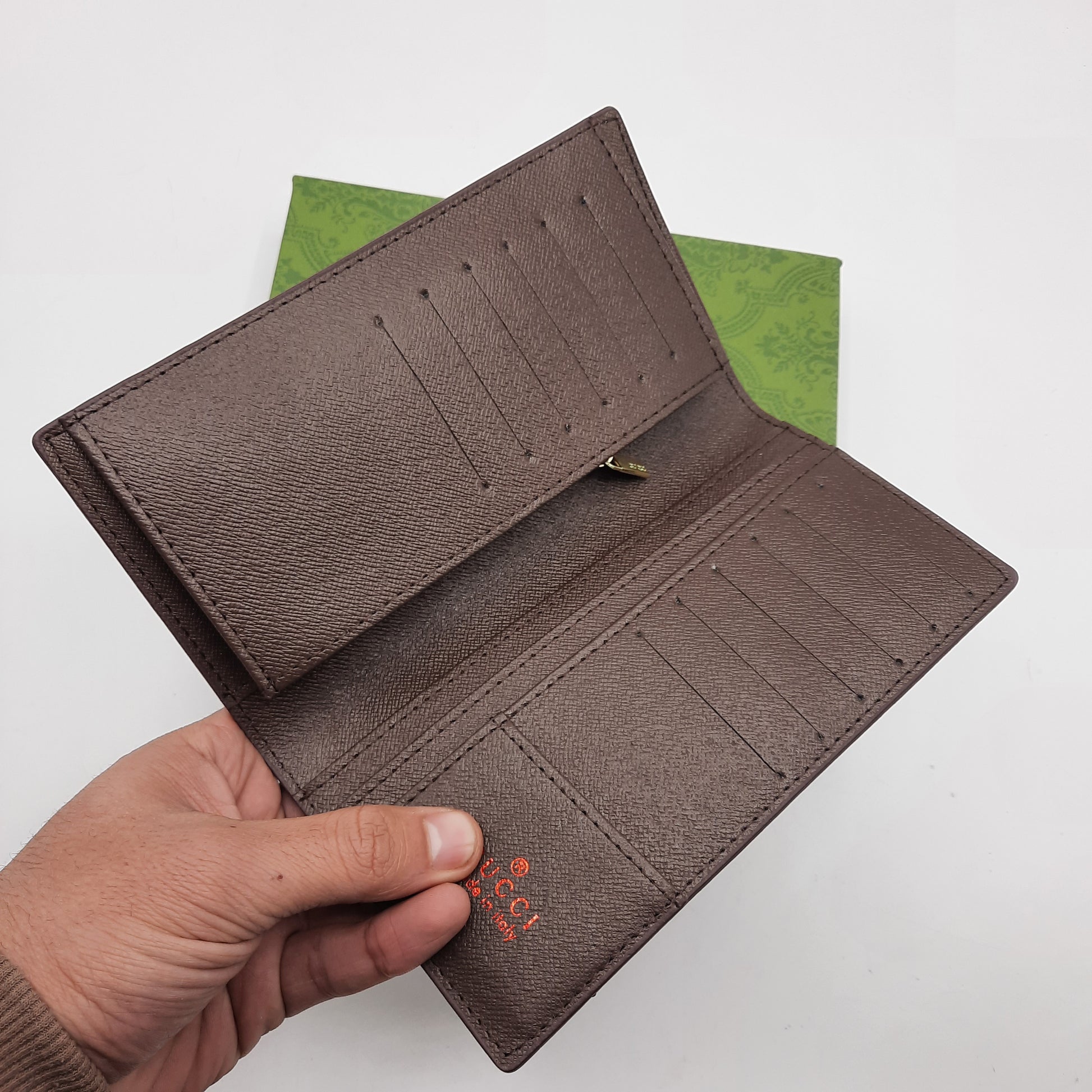 Classic Bi-Fold Wallet With Box AAA62665#APRICOT