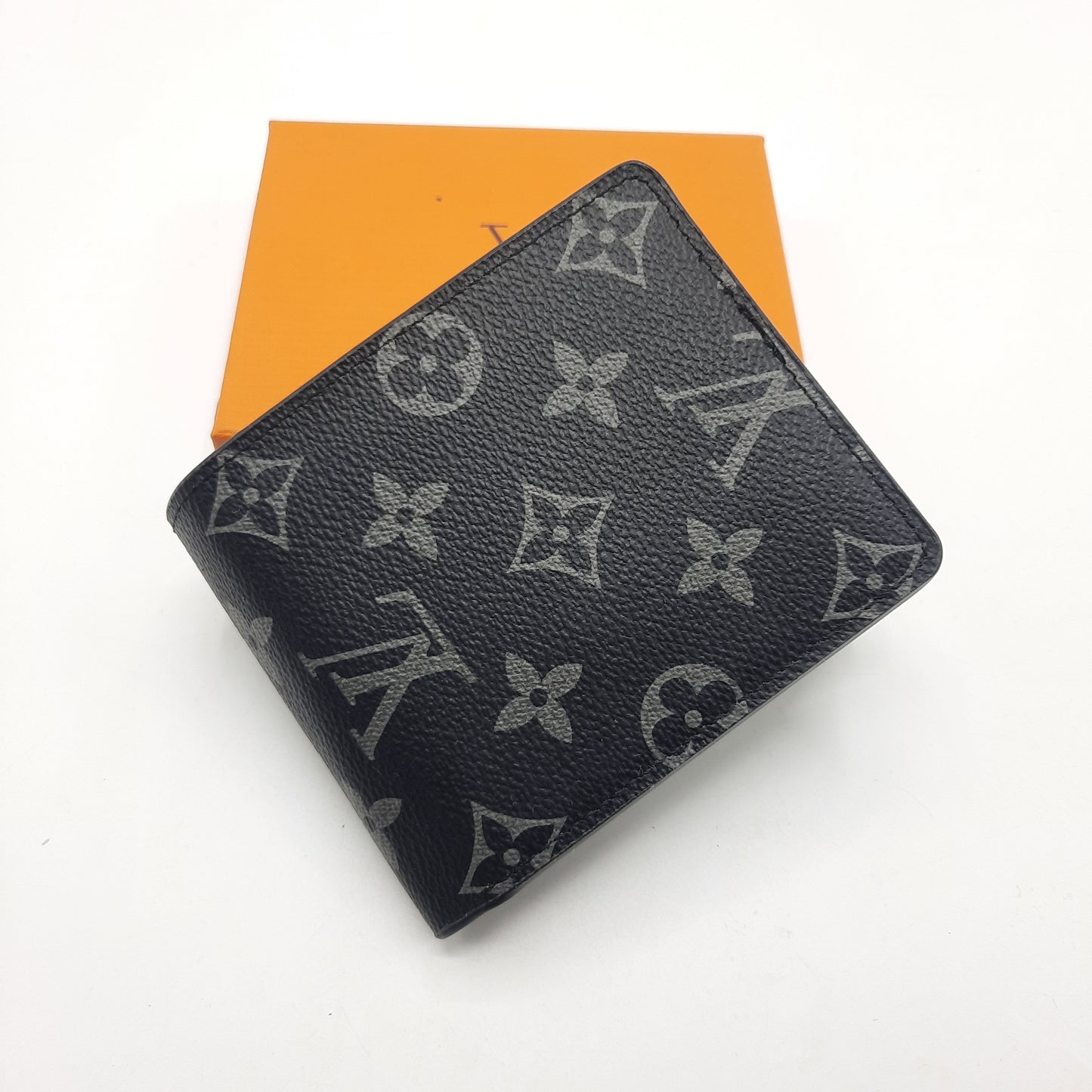 Luxury Men Wallet With Box Black 9801 Presbyopia