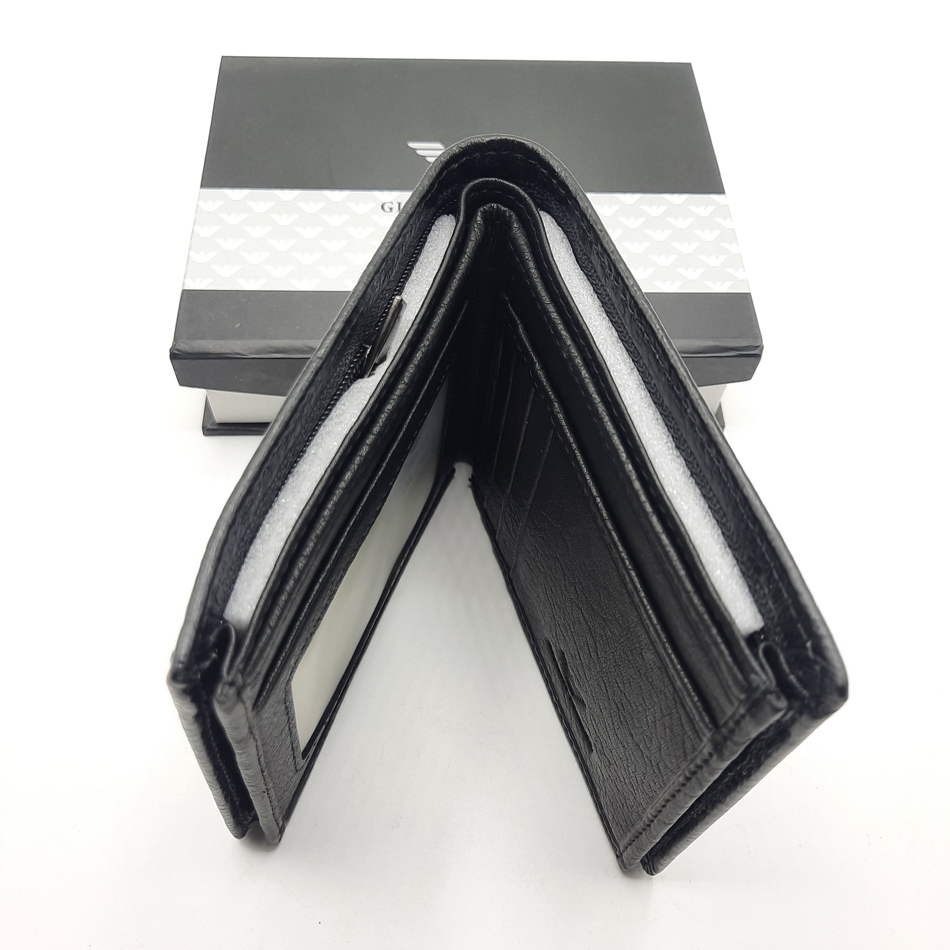 Luxury Men Wallet With Box Black 384A