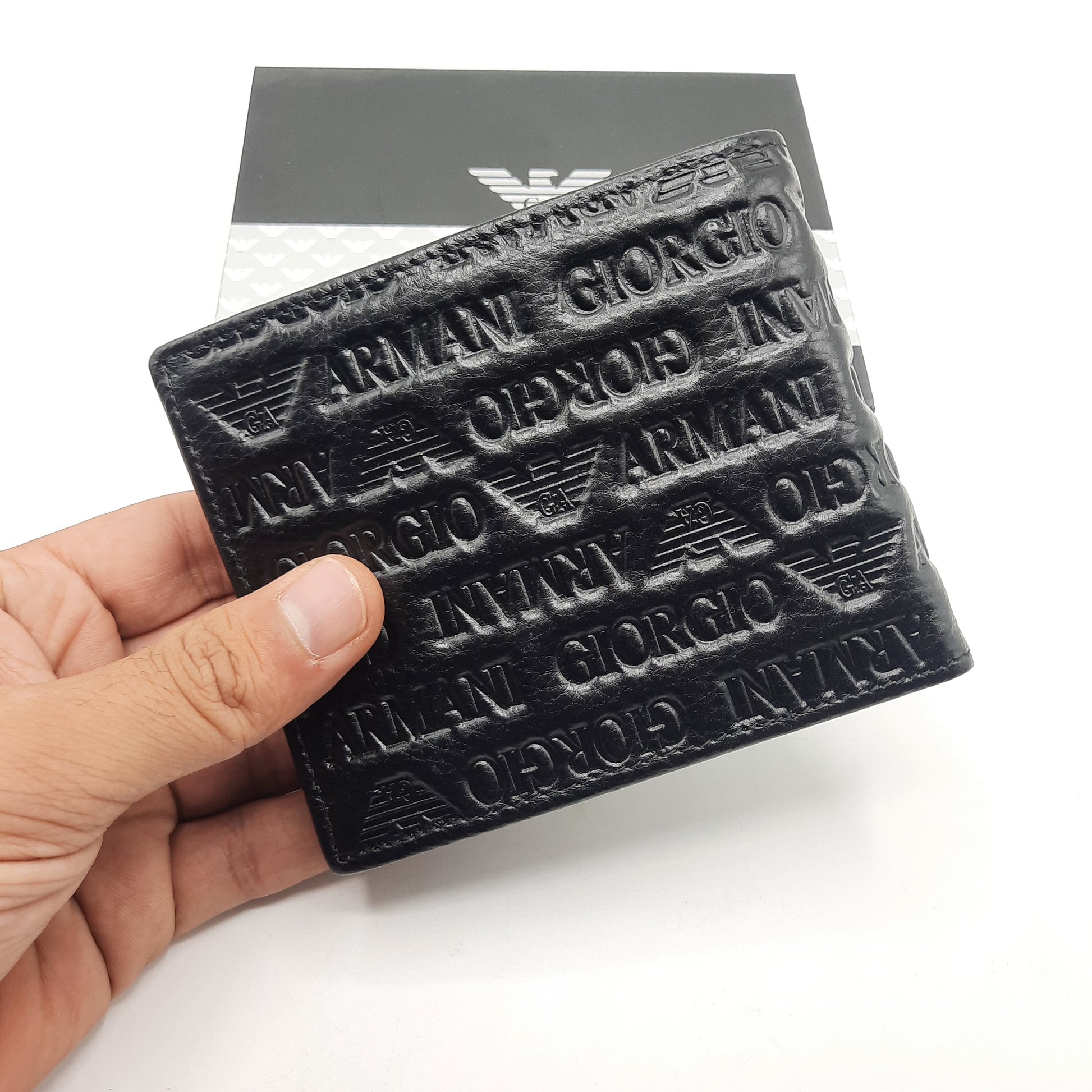 Luxury Men Wallet With Box Black 384A