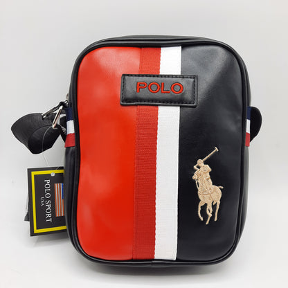 Imported Cross Body Famous Leather Men's Bag PCB-Black-456