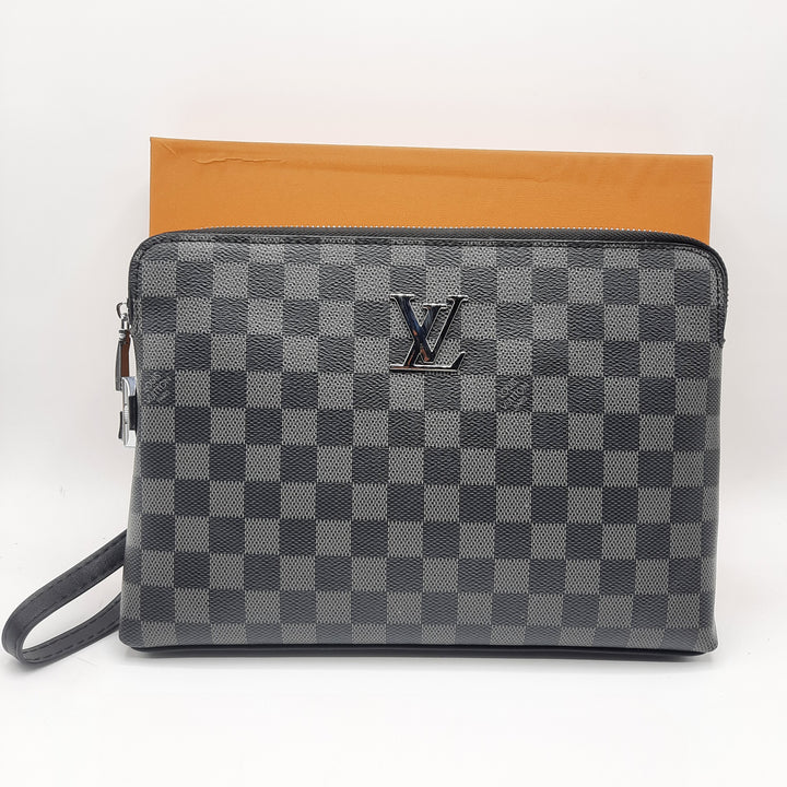 Luxury Man Handbag With Lock With Box 12020 Black