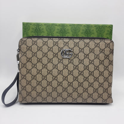 Luxury Man Handbag With Lock With Box 8806 coffee