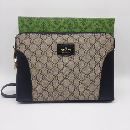 Luxury Man Handbag With Lock With Box 12036 coffee