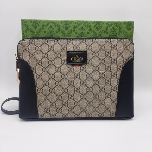 Luxury Man Handbag With Lock With Box 12036 coffee