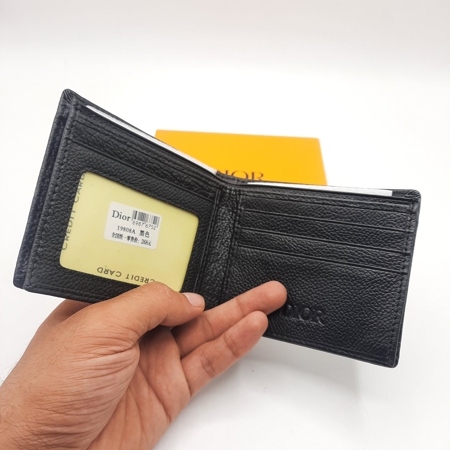Luxury Men Wallet With Box Black 19808A