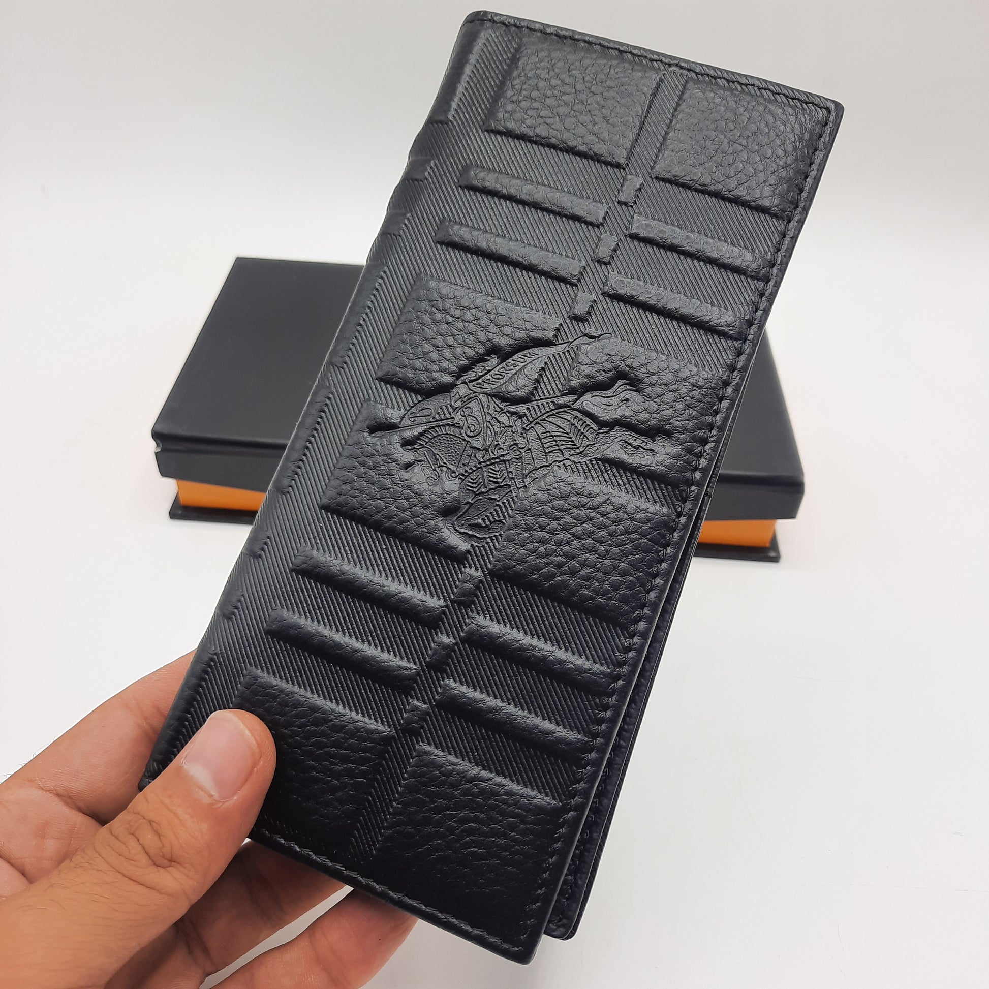 Premium Quality Long Wallet With Box Burry