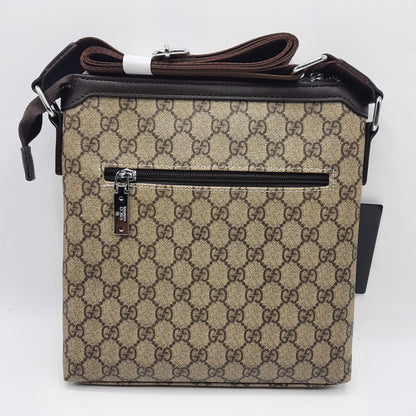 Premium Luxury Unisex Shoulder Bag 108 Brown