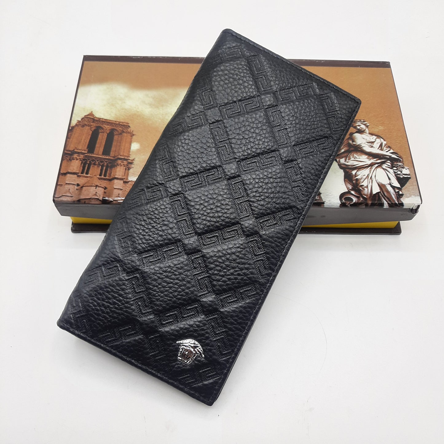 Classic Bi-Fold Wallet With Box 6393C-Black