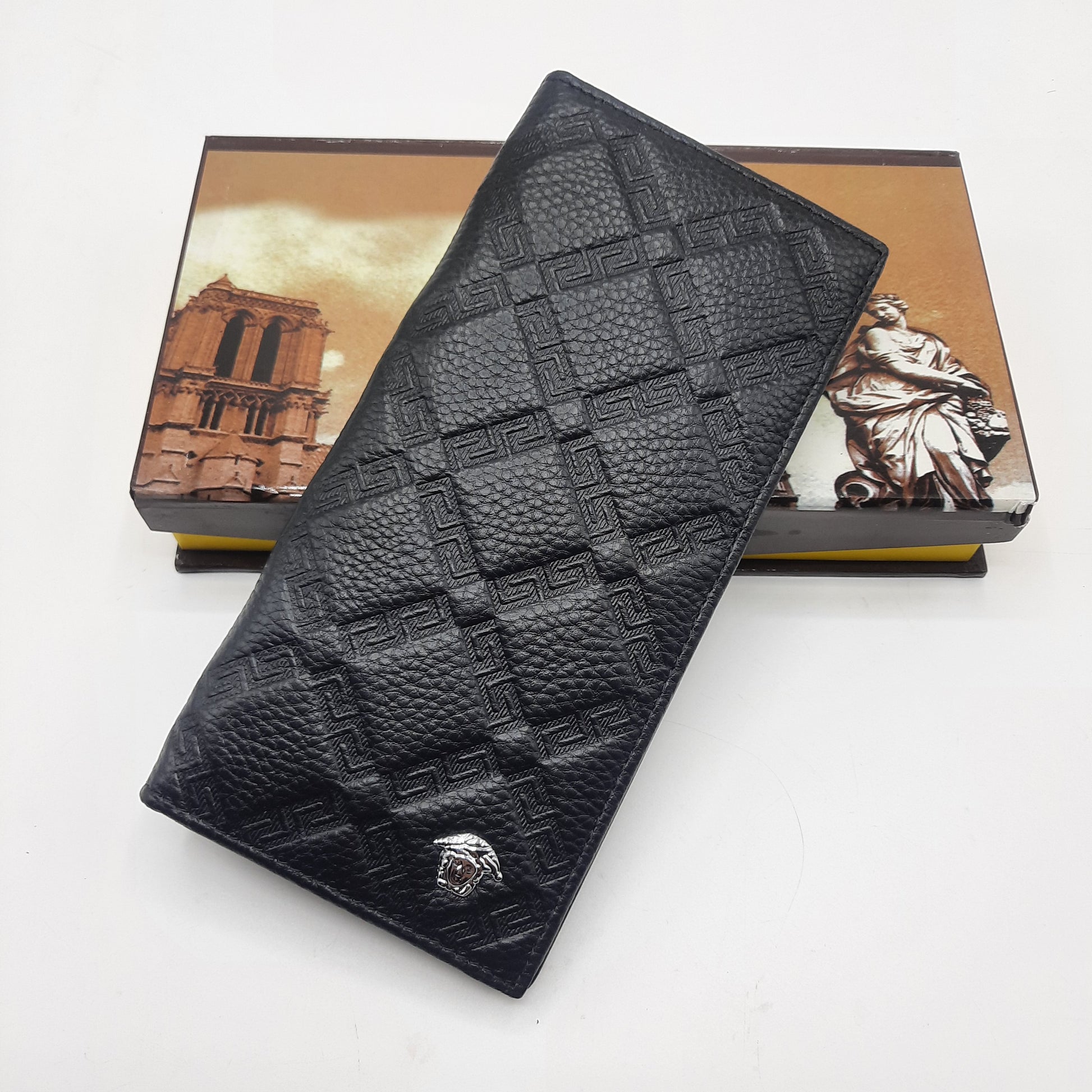 Classic Bi-Fold Wallet With Box 6393C-Black