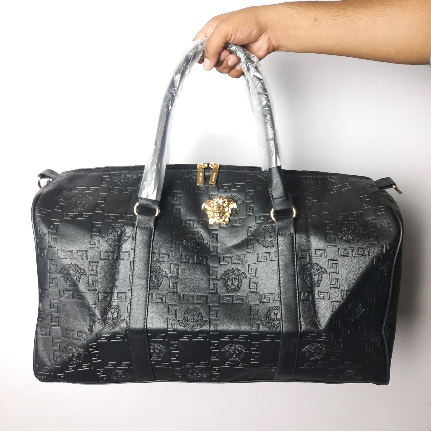 Luxury Fux Leather Travel luggage bag 1903 Black