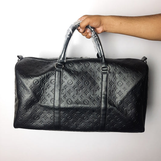 Luxury Fux Leather Travel luggage bag L3 Black