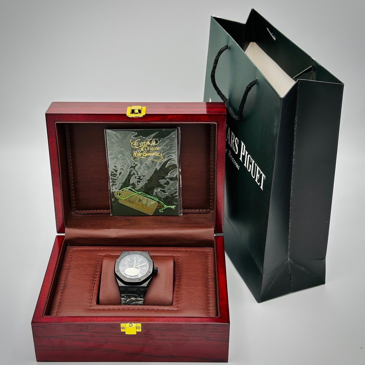 Octagon Bezel Watch with premium name box