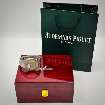 Gold & Silver wristwatch with premium box