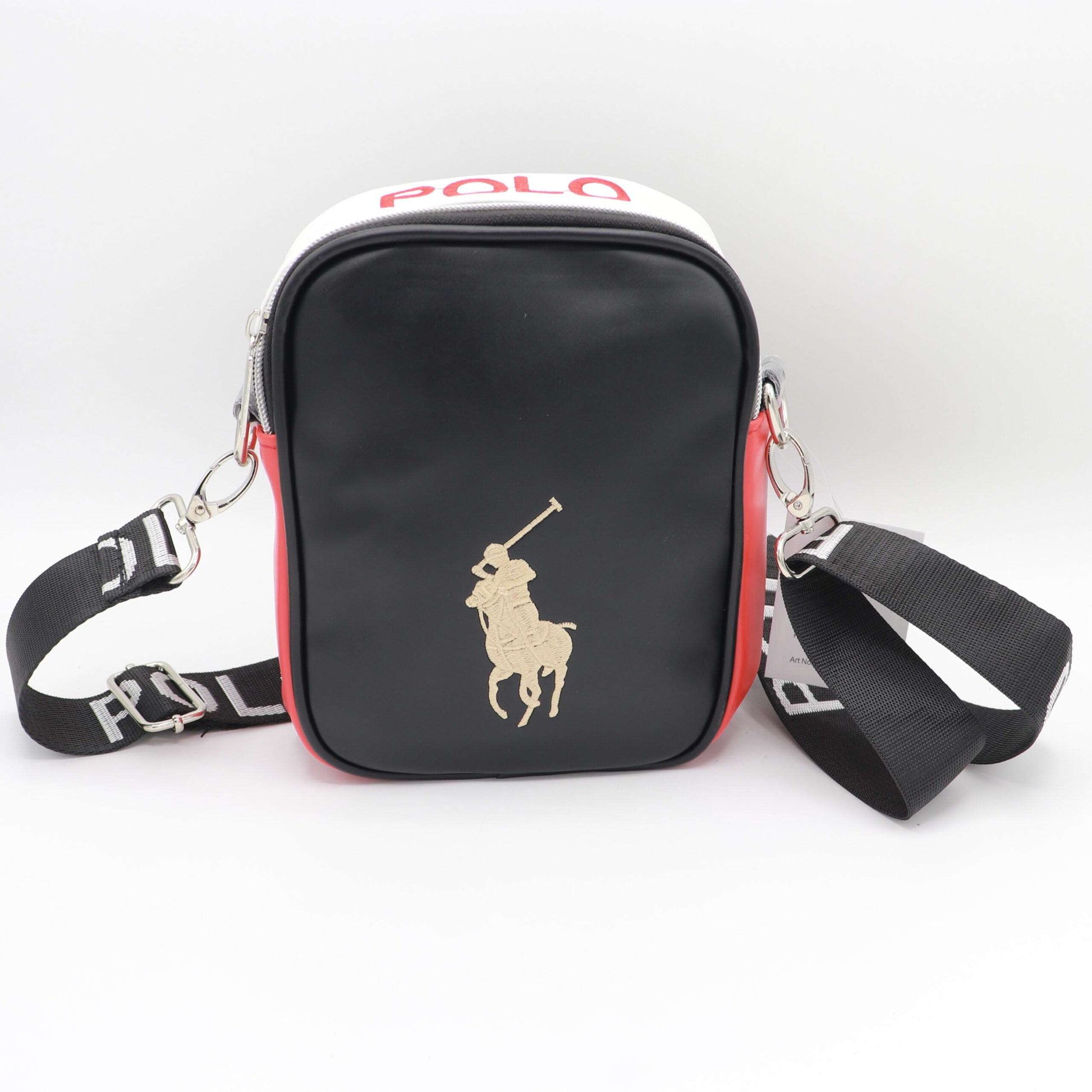 Imported Cross Body Famous Leather Men's Bag PCB-Black-450