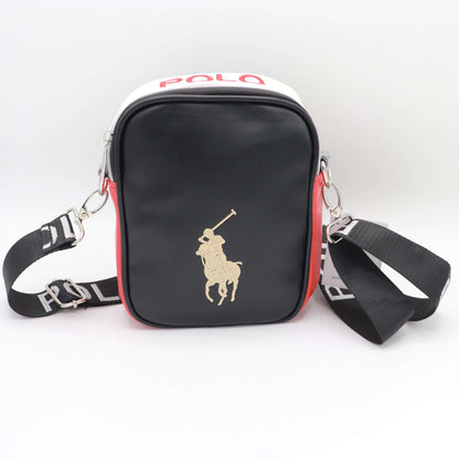 Imported Cross Body Famous Leather Men's Bag PCB-Black-450