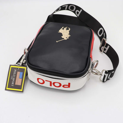 Imported Cross Body Famous Leather Men's Bag PCB-Black-450