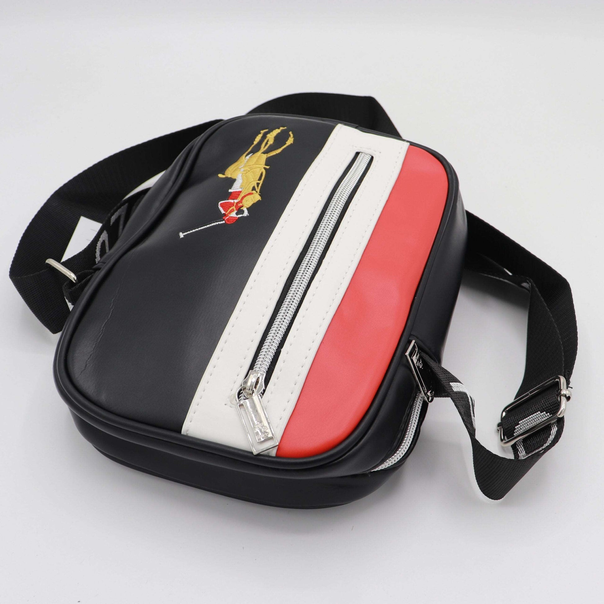 Imported Cross Body Famous Leather Men's Bag PCB-Black-455