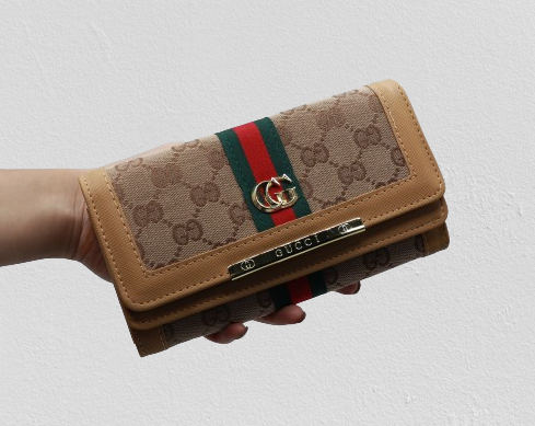 Stunning Wallet for Ladies With Box 108-Apricot