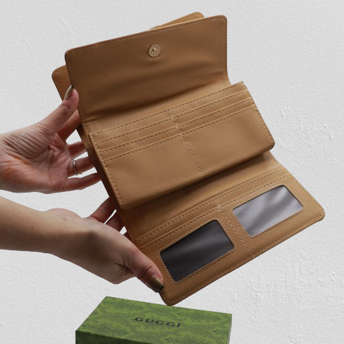 Stunning Wallet for Ladies With Box 108-Apricot