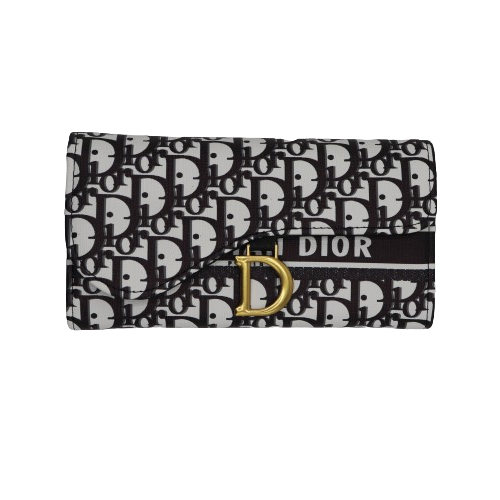 Stylish Wallet for Ladies 886-Black and White