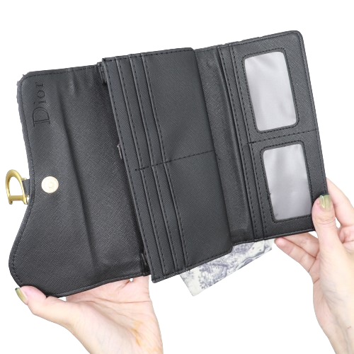 Stylish Wallet for Ladies 886-Black and White