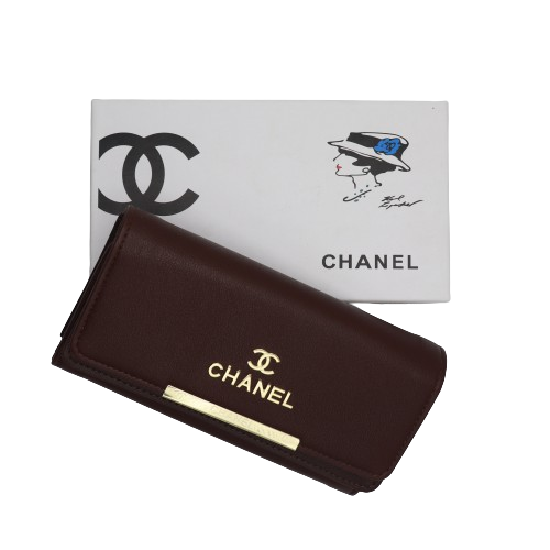 Luxury Women Wallet With Box 2065-Coffee