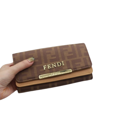 Classic Women Wallet With Box 875-Apricot