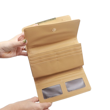 Classic Women Wallet With Box 875-Apricot