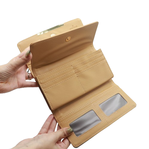 Latest Wallet for Women With Box 2015-Apricot