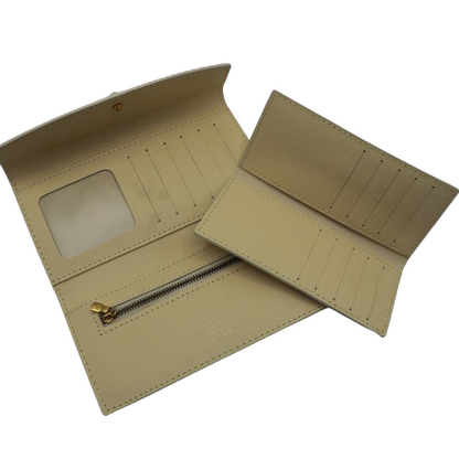 Latest 2in1 Wallet for Women With Box 2005-White Plaid