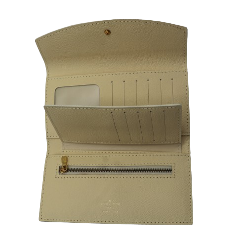 Latest 2in1 Wallet for Women With Box 2005-White Plaid