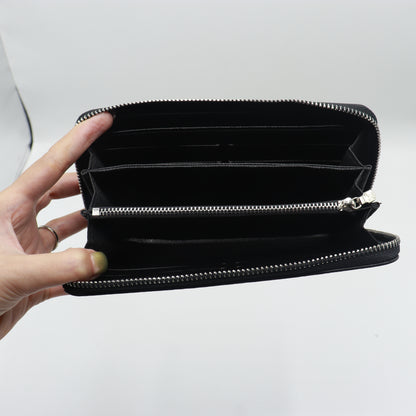 Latest Zipper Wallet for Women With Box 60017-Black Flower