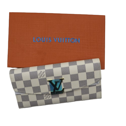 Latest 2in1 Wallet for Women With Box 2005-2 White Plaid