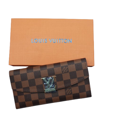Latest 2in1 Wallet for Women With Box 2005-2 Coffee Plaid