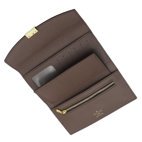 Latest 2in1 Wallet for Women With Box 2005-2 Coffee Plaid