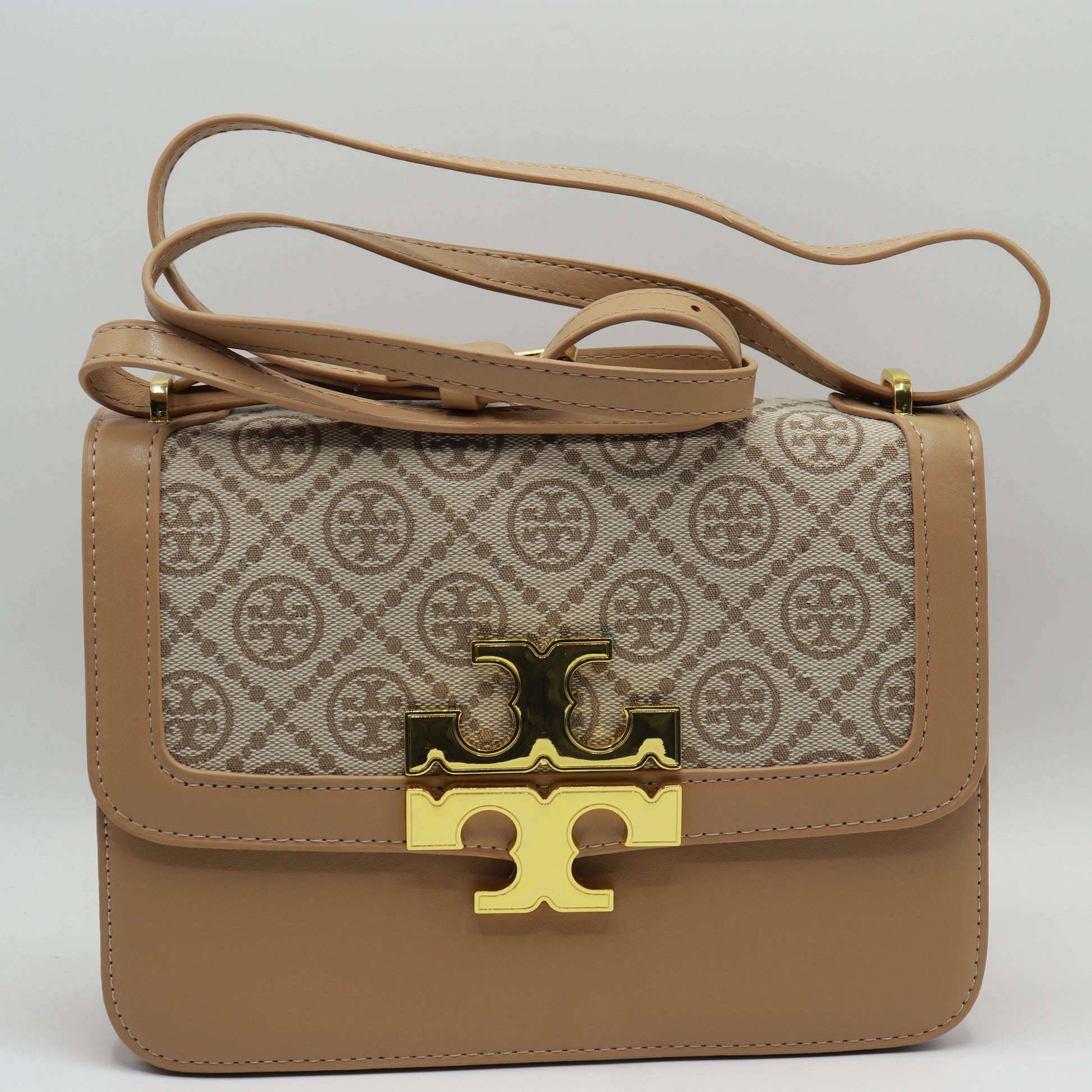 New Stylish Eleanor T Monogram Small Convertible Shoulder Bag TB05