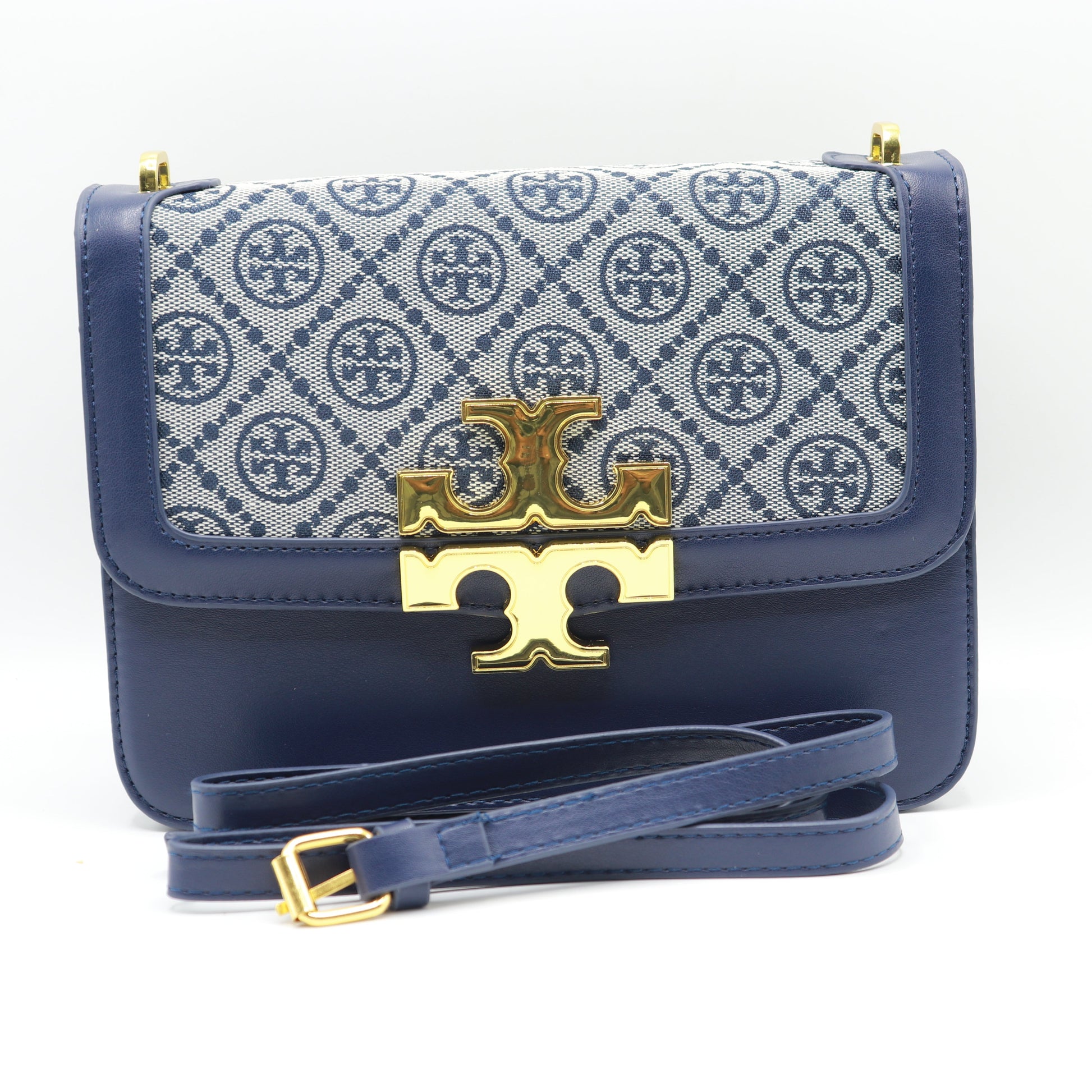 New Stylish Eleanor T Monogram Small Convertible Shoulder Bag TB04