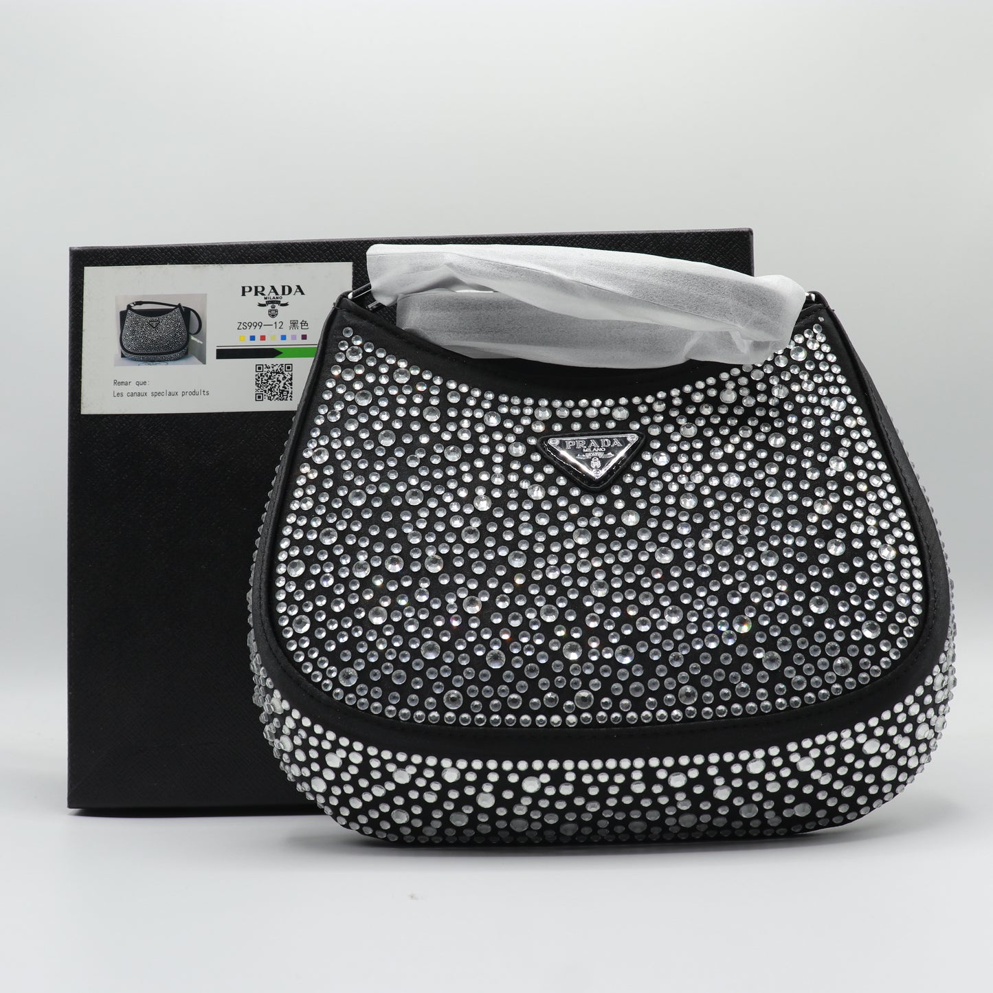 Fashionable Mini Bag with Crystals Shoulder Bag With Box 06