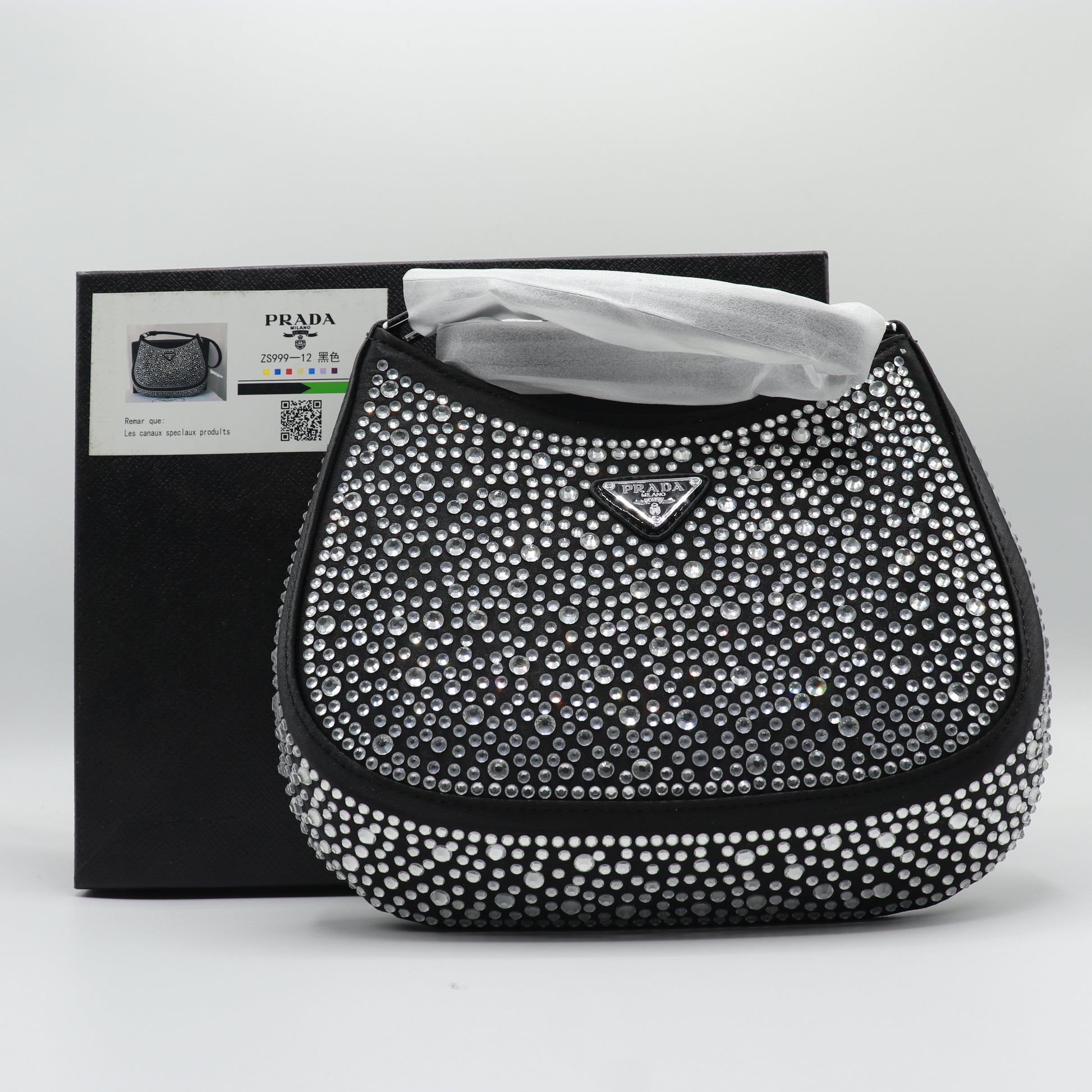 Fashionable Mini Bag with Crystals Shoulder Bag With Box 06
