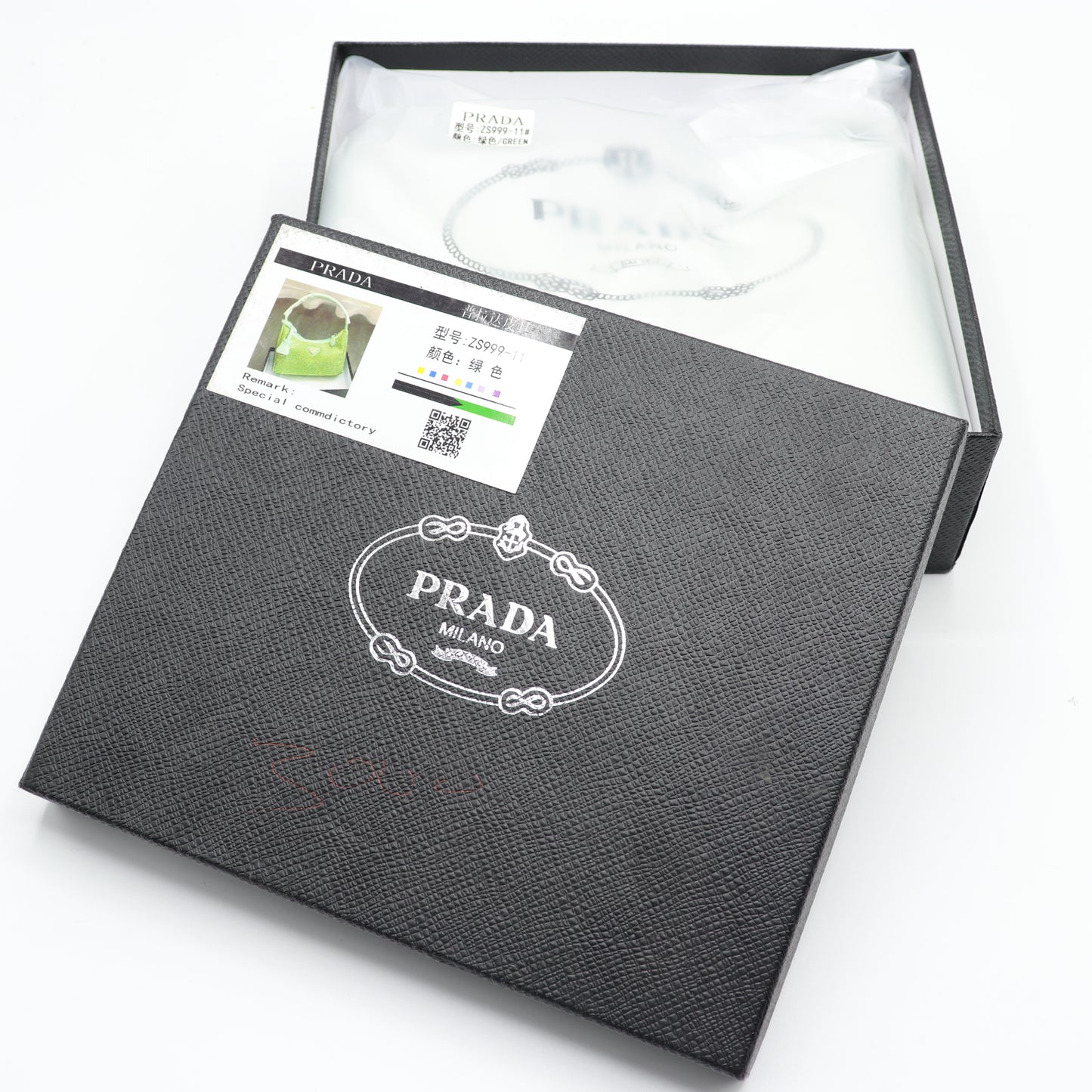 Fashionable Mini Bag with Crystals Shoulder Bag With Box PR01