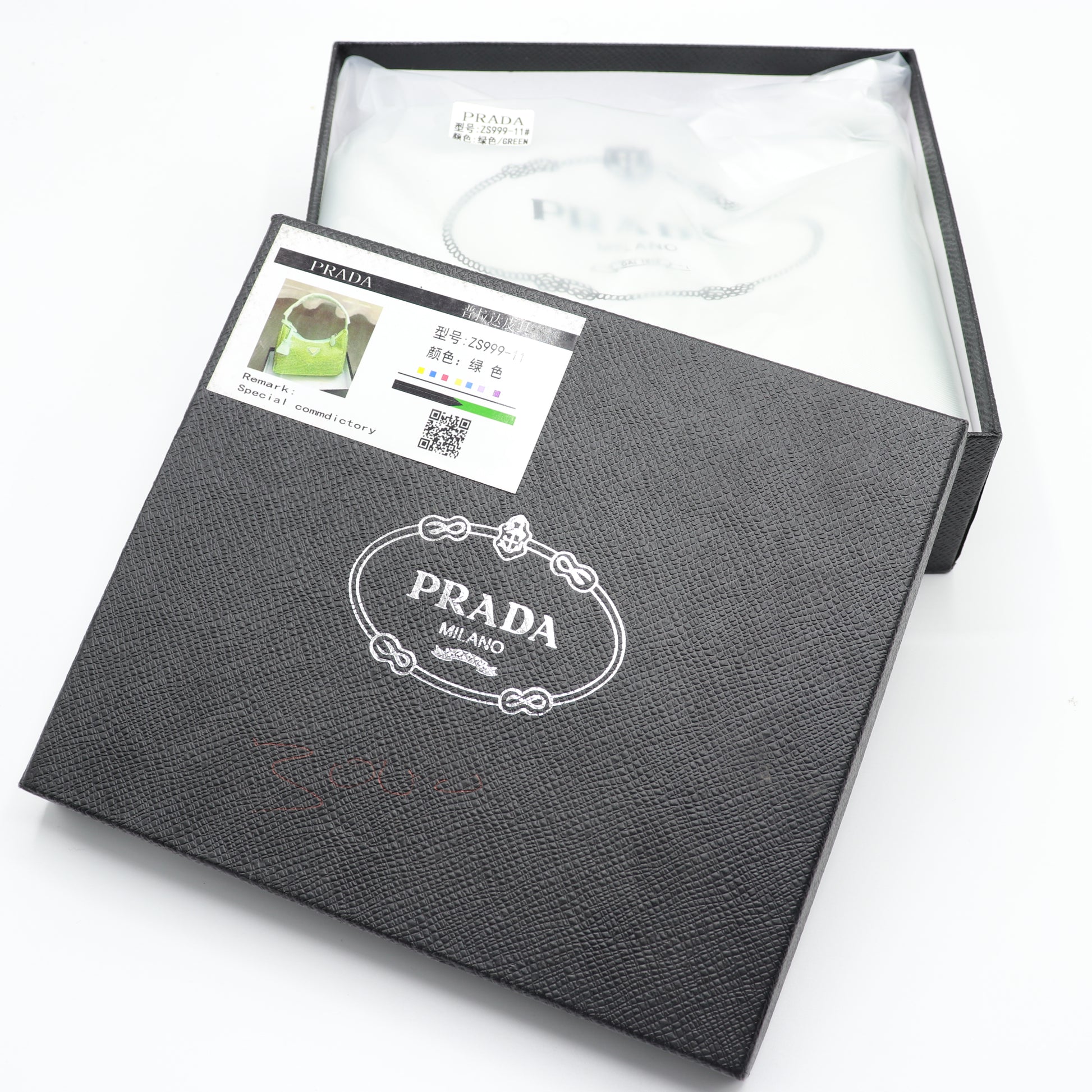 Fashionable Mini Bag with Crystals Shoulder Bag With Box PR01