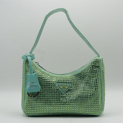 Fashionable Mini Bag with Crystals Shoulder Bag With Box PR01