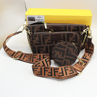 New Stylish 3 IN 1 Multi Pouch Cross Body Bag With Box FE02