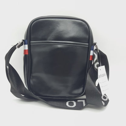 Imported Cross Body Famous Leather Men's Bag PCB-Black-456