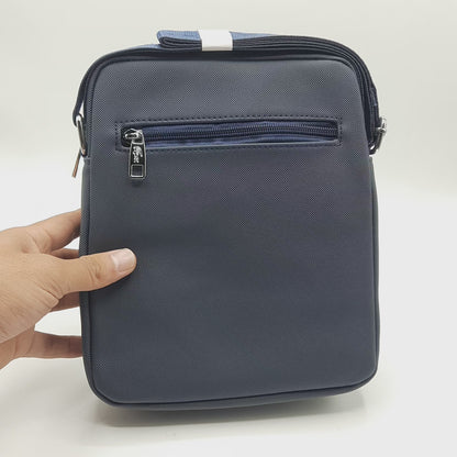 Classic Men Shoulder Bag 18-7 Blue