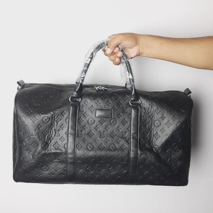 Luxury Fux Leather Travel luggage bag L3 Black