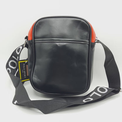 Imported Cross Body Famous Leather Men's Bag PCB-Black-452